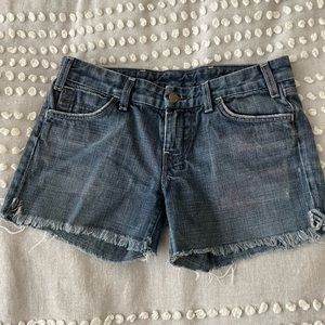 Citizens of humanity distressed denim shorts 28
